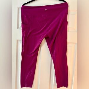 Magenta High-Waisted Leggings